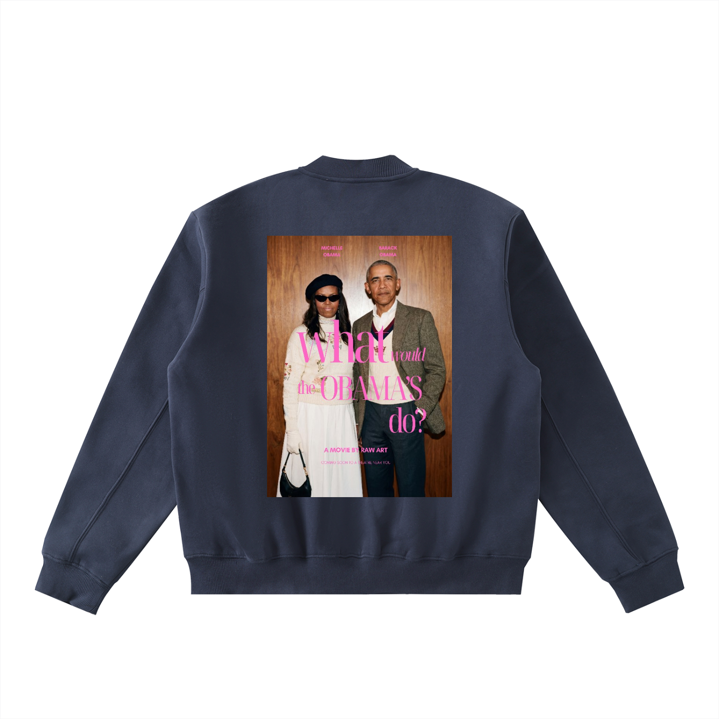 WHAT WOULD THE OBAMA'S DO: "V" VARSITY JACKET